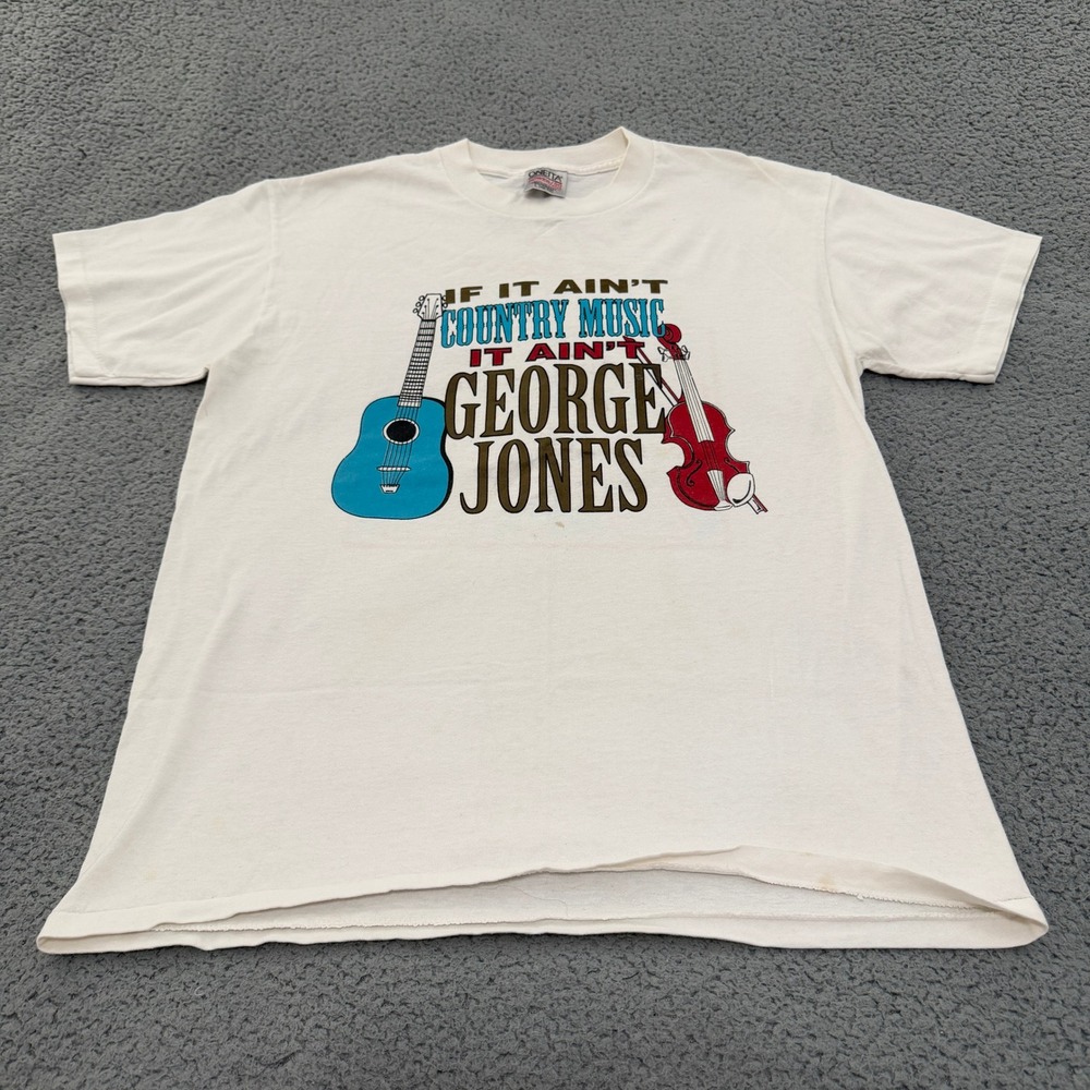 Vintage 1994 George Jones No Show Jones Nashville Country Music T-Shirt L Oneita